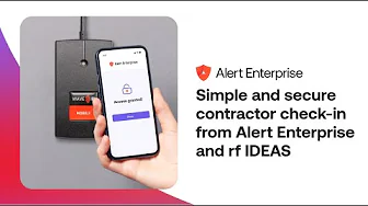 Simple and secure contractor check-in from Alert Enterprise and rf IDEAS